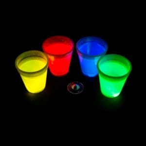 Vasos luminosos de 250 ml. -  Pack de 4 u.