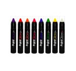 Barras de pintura corporal flúor reactivas a luz UV