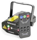 Doble Láser BeamZ Titania 200mW RG Gobo IRC