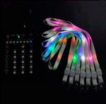 Lanyards con Leds RGB activados por control remoto