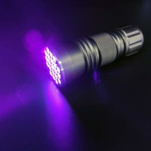 Linterna de luz ultravioleta con 21 leds UV