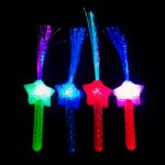 Linterna de fibras ópticas  multicolor con estrella - Imagen 3