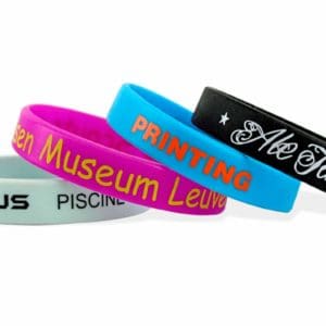 Pulseras de silicona con impresión a 1 color - Pack de 300 u.