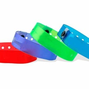 Pulseras de vinilo translúcido - Pack de 500 u.