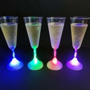 Copas de cava luminosas - Pack de 4 u.