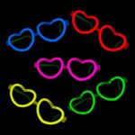Gafas luminosas en forma de corazón - Pack de 50 u.