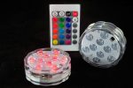 Leds RGB sumergibles con control remoto