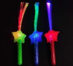 Linterna de fibras ópticas  multicolor con estrella