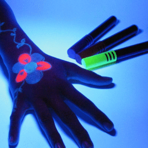 Rotuladores de tinta invisible (reactivos a luz UV)