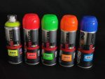 Pintura fluorescente en spray reactiva a luz UV - 400 ml