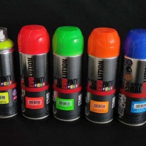 Pintura fluorescente en spray reactiva a luz UV - 400 ml