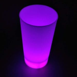 Vaso luminoso con Leds multicolor 450 ml