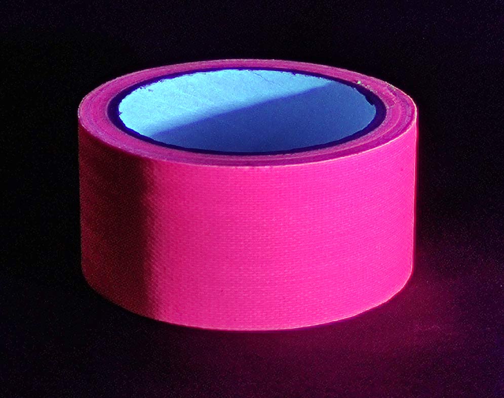 5 Piezas - Rollos de cinta de tela fluorescente, Cinta autoadhesiva con  puntas reactivas de luz oscura UV, Artículos para fiestas - 12,7 mm x 5  m/0,6