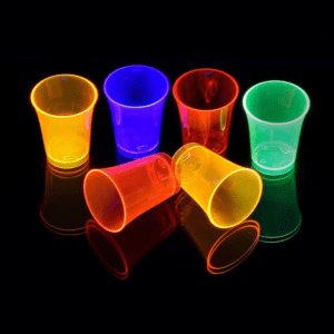 Vasos fluorescentes para 'chupitos' - Pack de 16 u.
