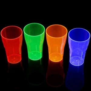 Vasos de cerveza fluorescentes - 500 ml - Pack de 10 u.