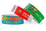 Pulseras de papel Tyvek con impresión de imagen HD - Pack de 500 u.