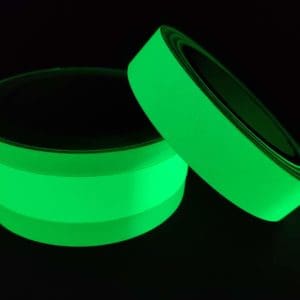 Cinta adhesiva fosforescente o fotoluminiscente - 10 m